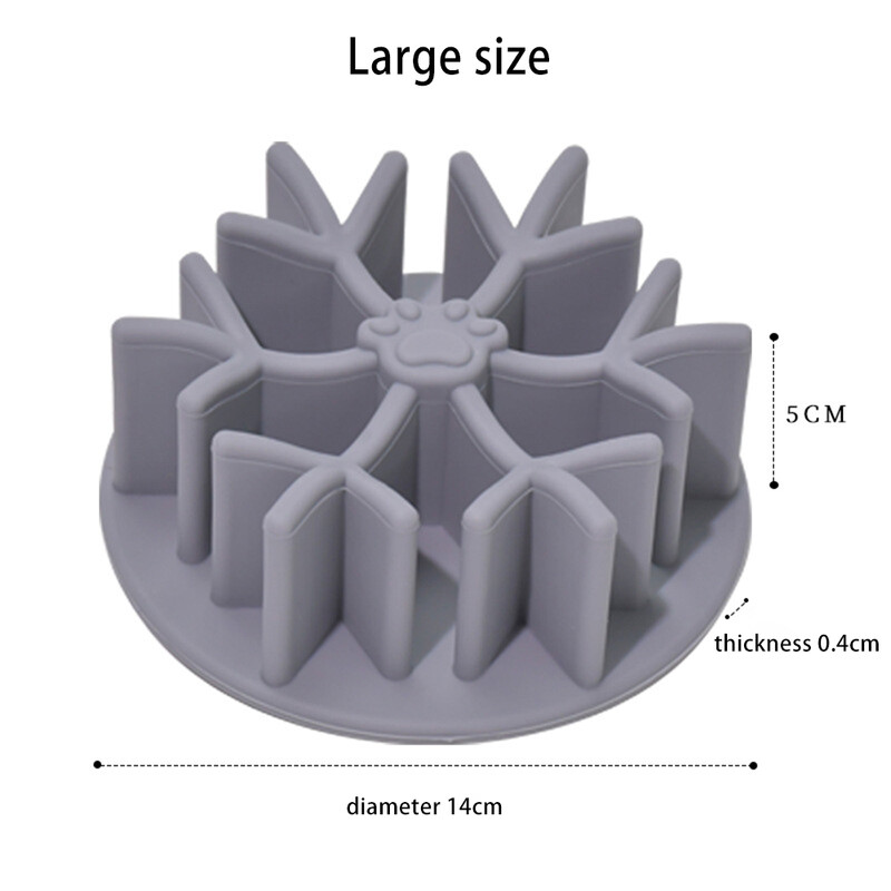 Silikónová vložka do misky pre psov s pomalým kŕmením, proti uduseniu, puzzle, vložka do kŕmidla s pomalým kŕmením s prísavkou pre malé, stredné a veľké zvieratá