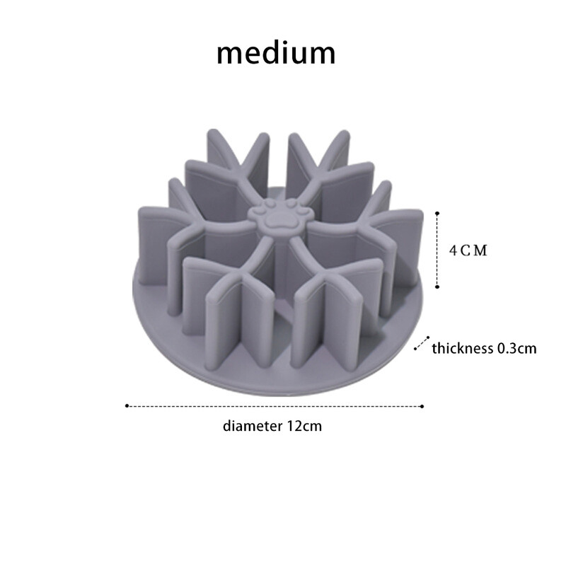 Silikónová vložka do misky pre psov s pomalým kŕmením, proti uduseniu, puzzle, vložka do kŕmidla s pomalým kŕmením s prísavkou pre malé, stredné a veľké zvieratá