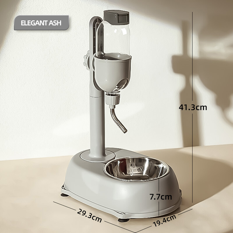HOOPET automātiskais mājdzīvnieku dozators pret apgāšanos suņu bļoda dzeramā ūdens pudeles padevējs Piekarināms tējkanna kaķu barības konteiners mājdzīvnieku piederumi