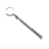 360 ištraukiamas teleskopinis tikrinimo aptikimo lęšis su apvaliu veidrodžiu sidabro spalvos kišeninis segtukas Naujas automobilio įrankis Prailginamas „pasidaryk pats“ įrankis