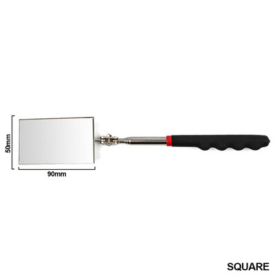 360-stupňová výsuvná teleskopická inšpekčná detekčná šošovka, okrúhle zrkadlo, strieborná vrecková spona, nové autonáradie, predĺženie od 7-1/4" do 30", DIY náradie