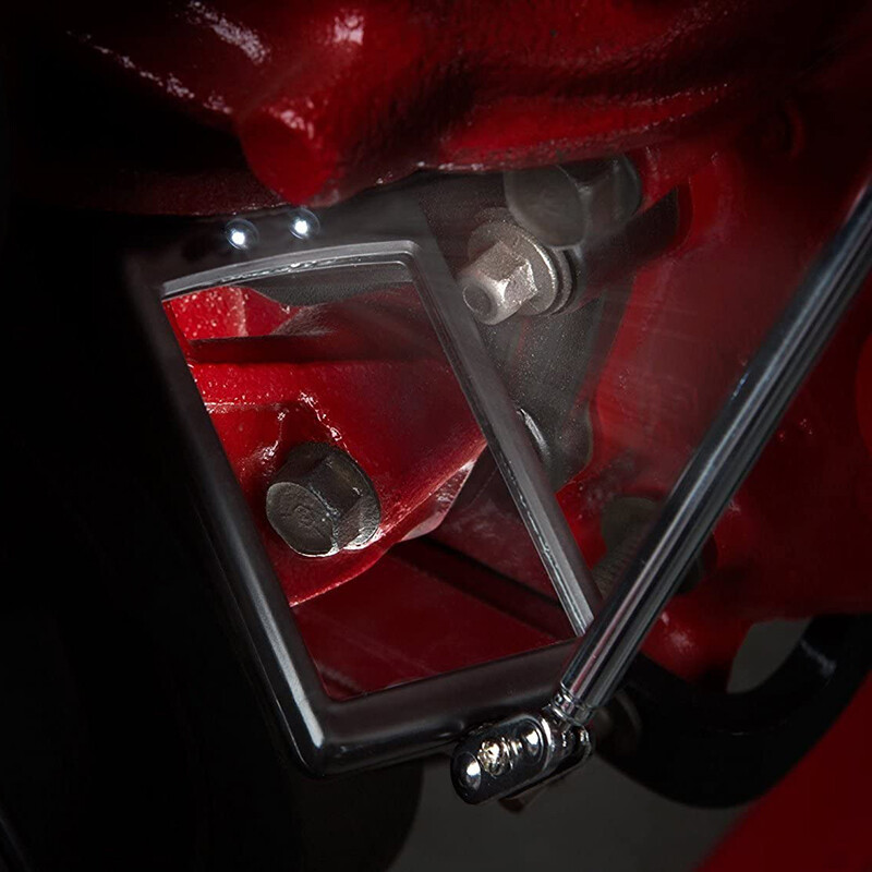 Prijenosni endoskop s teleskopskim ogledalom za pregled automobila s 2LED svjetlom 360° Automatski kutni pregled šasije Alat za otkrivanje automobila