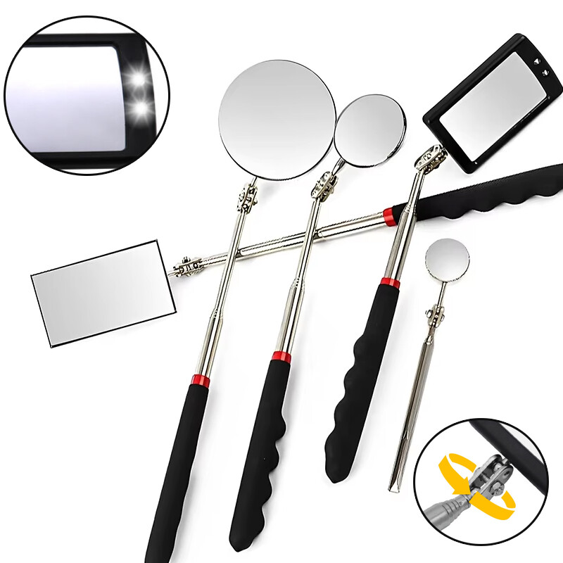Pārnēsājams universāls teleskopisks apakšdaļas pārbaudes spoguļa remonts apakšdaļas pārbaudes instrumenta endoskops/reflekss spogulis