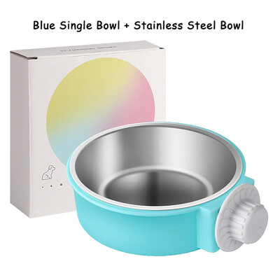 Daugiafunkcis naminių gyvūnėlių narvelio dubuo pakabinamas dizaino naminių gyvūnėlių šėrimo įrankis Nešiojami kačių šunų ėdalo dalytuvai