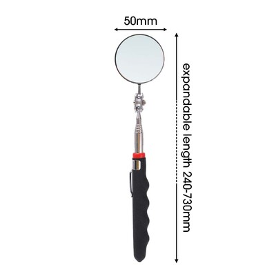 Automobilių remonto universalus apžiūros veidrodis teleskopinis apatinės apžiūros veidrodinis boreskopas su lengvu mechaniniu tikrinimo įrankiu