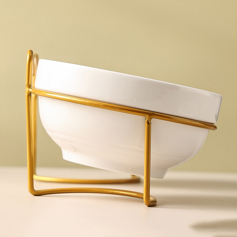 500 ml naminių gyvūnėlių keraminis dubuo kačiukui šuniukas keraminis dubuo vandens tiektuvas kačių ėdalo šėrimo indų dozatorius su pakeltu stovu katės priedais