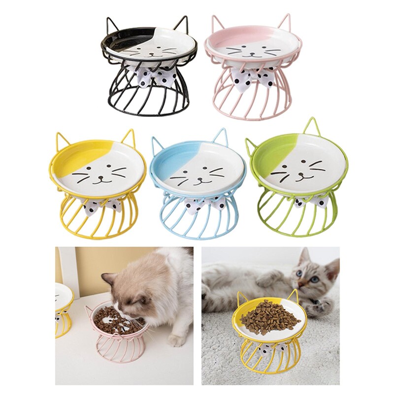 Miska pre mačky Miska pre psov Krmivo pre domáce zvieratá Napájačka Vyvýšený kŕmidlo pre mačky