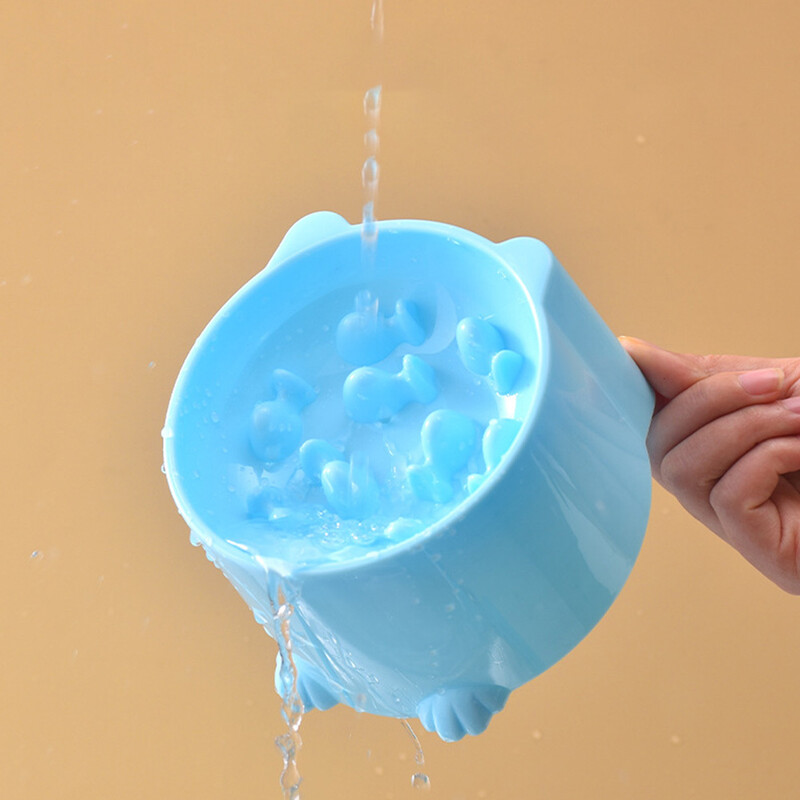 Povišena mačka, spora hranilica, spora hranilica za mačke, slagalice, nagnuta podignuta zdjela za hranu za pse, mačke