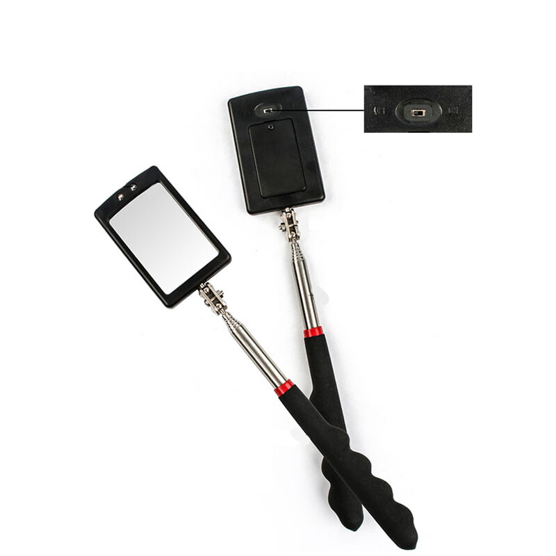 Oglindă de inspecție telescopică pentru mașină Endoscop portabil cu lumină 2LED 360° Șasiu automat Vizualizare unghiulară Instrument de detectare auto