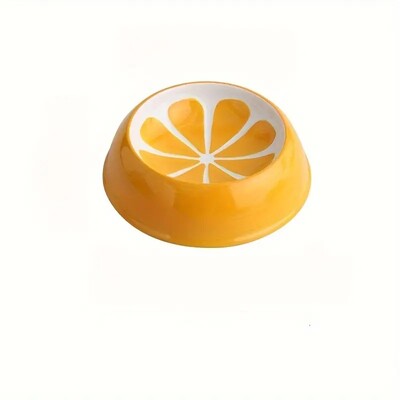 Vaisių dizaino naminių kačių dubuo Keraminis kačių ėdalo ir vandens tiektuvas, mažinantis apyvartą kačių tiektuvas, baseinas arbūzas braškių moliūgų apelsinas