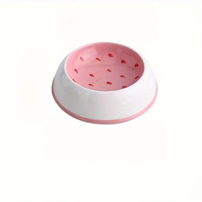 Vaisių dizaino naminių kačių dubuo Keraminis kačių ėdalo ir vandens tiektuvas, mažinantis apyvartą kačių tiektuvas, baseinas arbūzas braškių moliūgų apelsinas