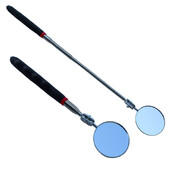 360 sissetõmmatav teleskoopkontroll-tuvastuslääts ümmargune peegel, hõbedane taskuklamber Uus autotööriistad, laiendage isetegemise tööriist