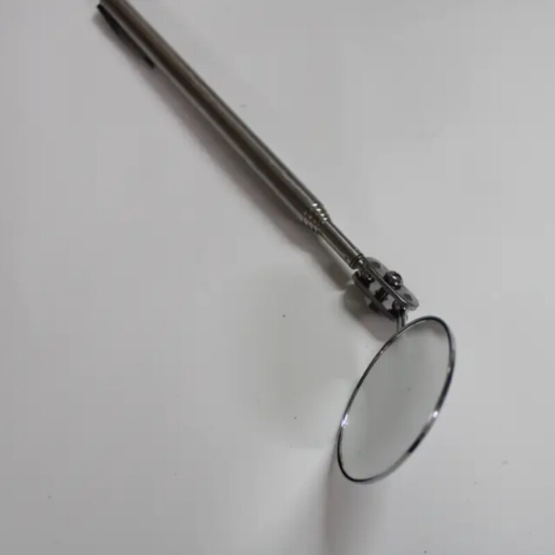 360 sissetõmmatav teleskoopkontroll-tuvastuslääts ümmargune peegel, hõbedane taskuklamber Uus autotööriistad, laiendage isetegemise tööriist