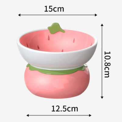 Mielas keraminis paaukštintas dubuo katėms nuo vėmimo, pakeltas keraminis naminių gyvūnėlių ėdalo dubuo naminių gyvūnėlių reikmenys šunų kačių reikmenys šunims.