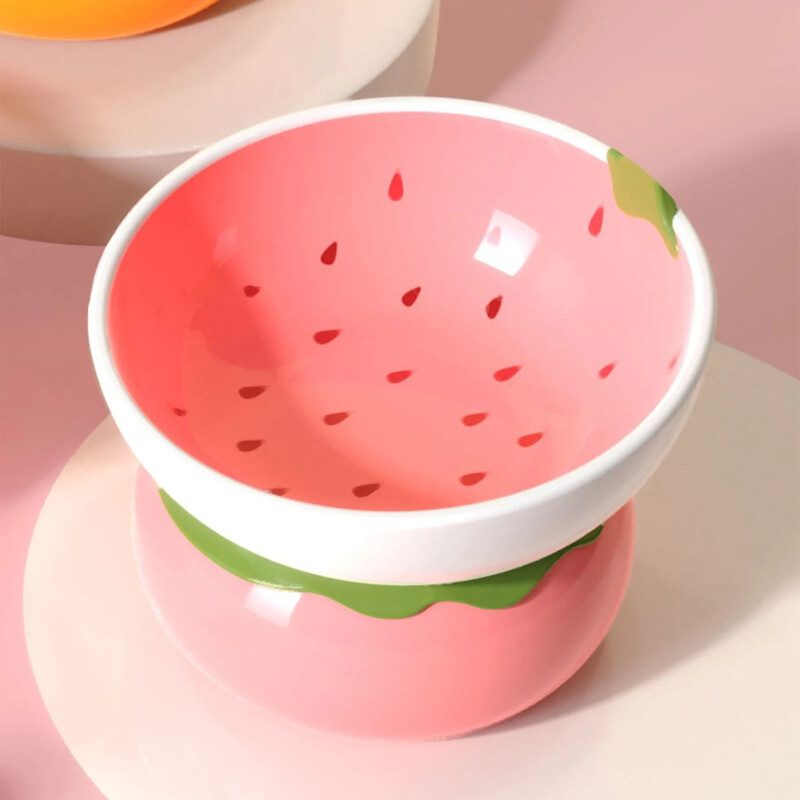 Mielas keraminis paaukštintas dubuo katėms nuo vėmimo, pakeltas keraminis naminių gyvūnėlių ėdalo dubuo naminių gyvūnėlių reikmenys šunų kačių reikmenys šunims.