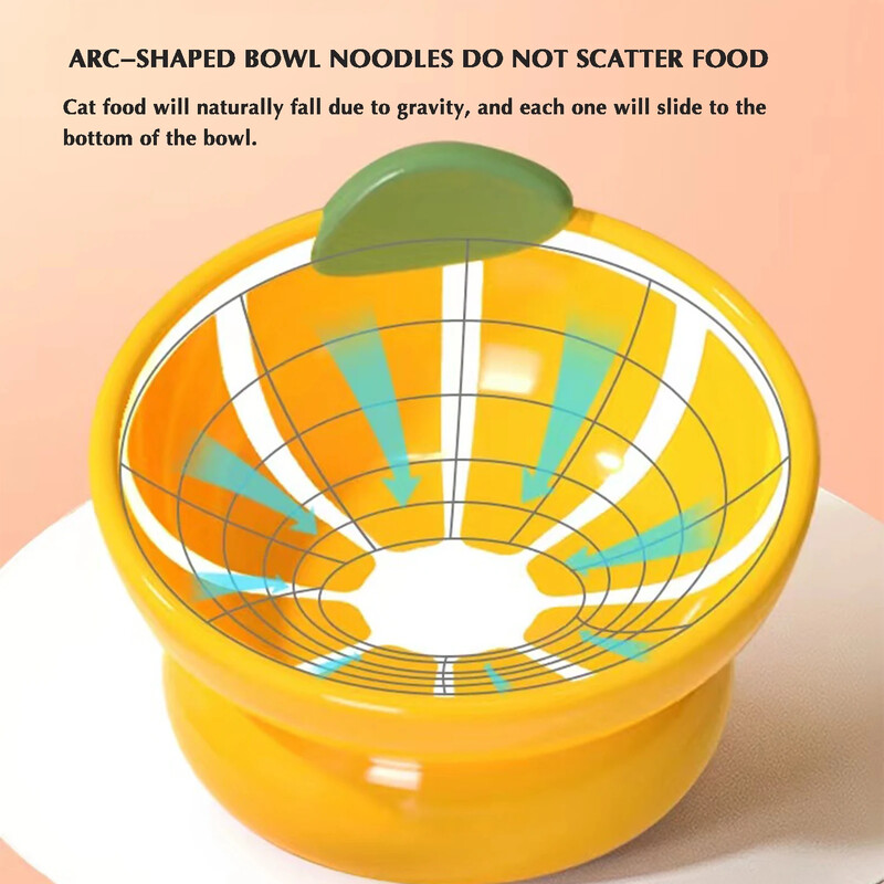 Mielas keraminis paaukštintas dubuo katėms nuo vėmimo, pakeltas keraminis naminių gyvūnėlių ėdalo dubuo naminių gyvūnėlių reikmenys šunų kačių reikmenys šunims.