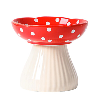 Keramikas kaķu bļoda, radoša jauka kucēnu suņu barotava mājdzīvnieku barošana un ūdens ēšanas bļoda dzeramā porcelāna mājdzīvnieku piederumi