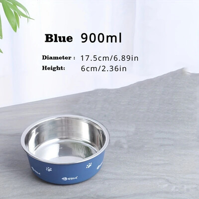 200/900 ml boluri din oțel inoxidabil pentru câini castron antiderapant pentru hrănitor pentru animale de companie castron pisică câine cățeluș pisoi castron cu apă pentru hrană pentru animale de companie