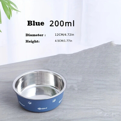 200/900 ml boluri din oțel inoxidabil pentru câini castron antiderapant pentru hrănitor pentru animale de companie castron pisică câine cățeluș pisoi castron cu apă pentru hrană pentru animale de companie