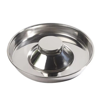Nerūdijančio plieno naminių gyvūnėlių šėrimo dubuo šunims lėto maisto baseinas kačių gėrimo indas naminių gyvūnėlių šėrimo reikmenys
