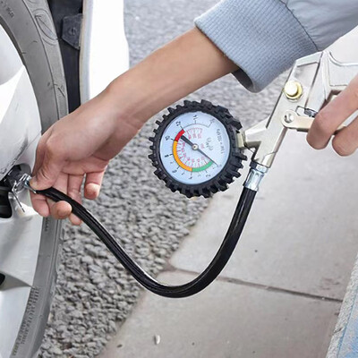 220PSI automobilių daugiafunkcis oro slėgio stebėjimo matuoklis oro kompresoriaus matuoklis motociklo pripūtimo siurblio įrankiai