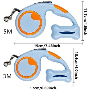 3 м, 5 м найлонова каишка за кучета, автоматична прибираща се, издръжлива котка, удължаваща кученце, ходене, бягане, сцепление, рулетка за малки кучета
