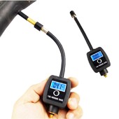 Didelio tikslumo padangų slėgio matuoklis, juodas PSI, skirtas tiksliam automobilių oro slėgiui, skirtas automobilių sunkvežimių motociklų remonto įrankiams, dviračių priedams