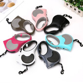 5 m automatinis ištraukiamas šunų pavadėlis LED Šviečiantys įkraunami šviečiantys dirželiai šunims Reguliuojami naminiams gyvūnėliams vaikščioti bėgimo pavadėliai