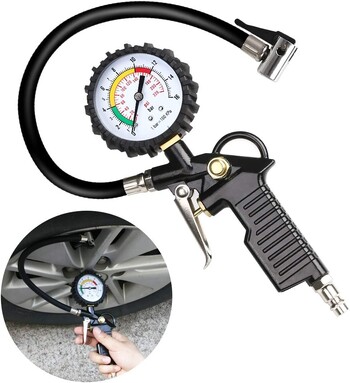 2023 Digital Pointer Car EU Tire Air Pressure Manometer 0-220Psi Високоточен тестер за превозни средства Мониторинг на инфлацията