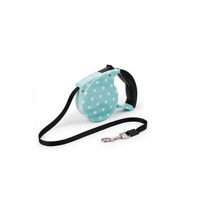 Ištraukiamas pavadėlis šuniui, spausdinamas gėlių pavadėlis šuniui, mažas, vidutinis, didelis augintinis, katė iki 30 kg, 5 m