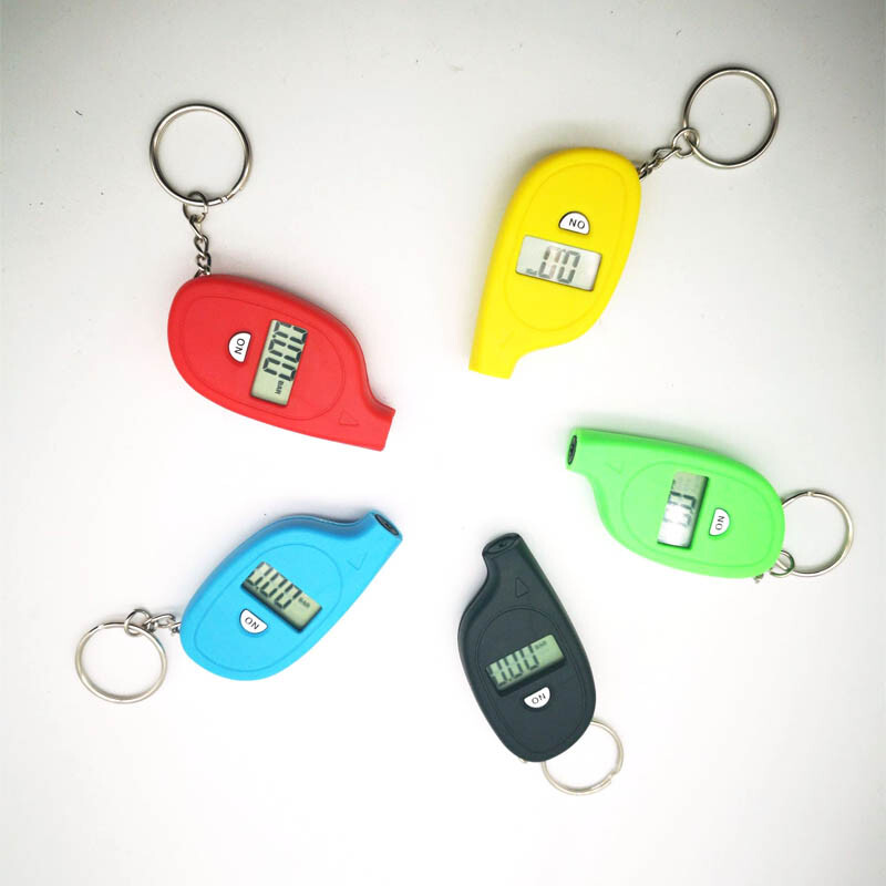 Automobilių priedai Raktų pakabukas Skaitmeninis ekranas Padangų slėgio matuoklis Nešiojamas automatinės apžiūros įrankis