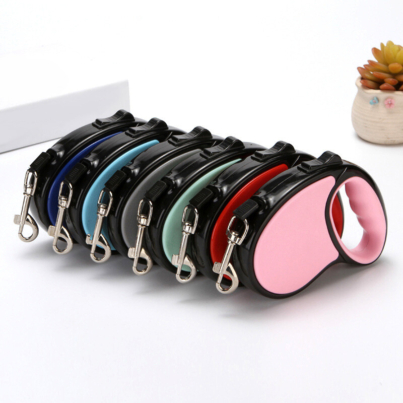 3/5M, nailon, durabil, retractabil automat, lesă pentru câini, lesă automată extensibilă, pentru câini de talie mică, mijlocie, cățeluș