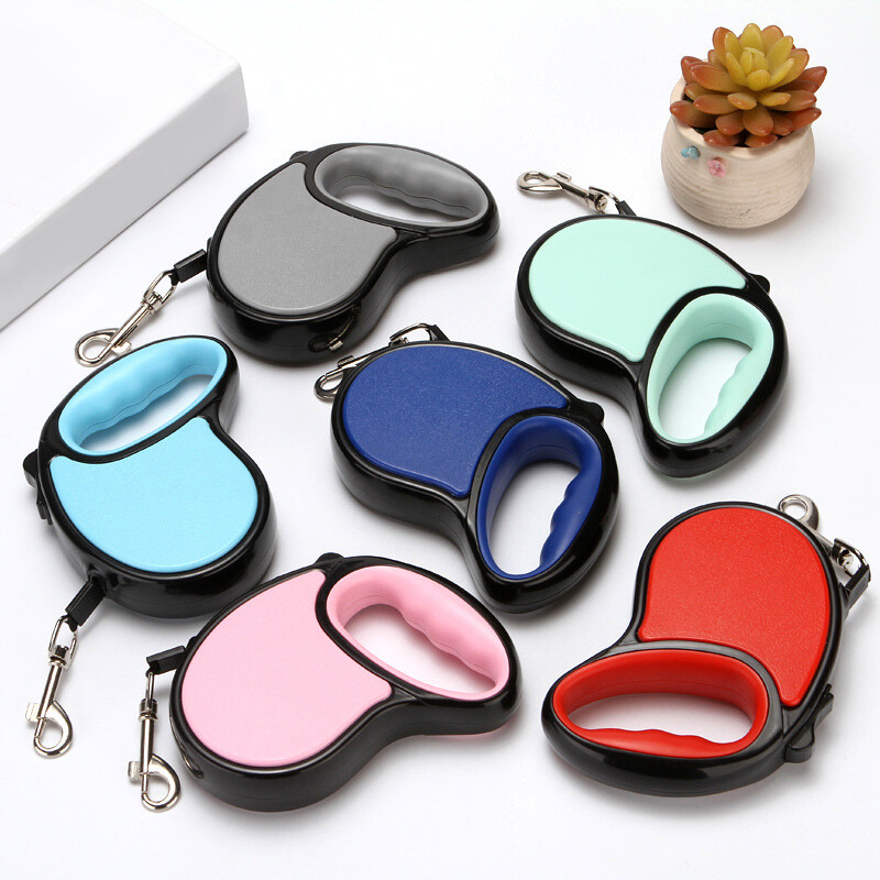 3/5M, nailon, durabil, retractabil automat, lesă pentru câini, lesă automată extensibilă, pentru câini de talie mică, mijlocie, cățeluș