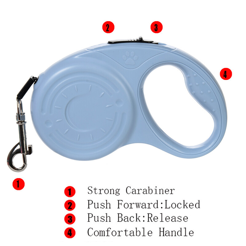 Pavadėlis šunims mažiems ir vidutiniams šunims katėms lauko žygiams augintinis 3 m 5 m ištraukiamas automatinis ilginamasis traukos lynas Čihuahua reikmenys