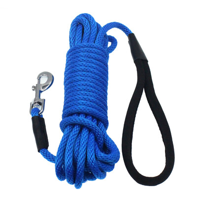 Suņu apmācības siksna 50 FT 30 FT 15 FT 10 FT mājdzīvnieku suņu pavada neilona, gara virve, mīksts polsterēts rokturis lieliem vidējiem maziem suņiem