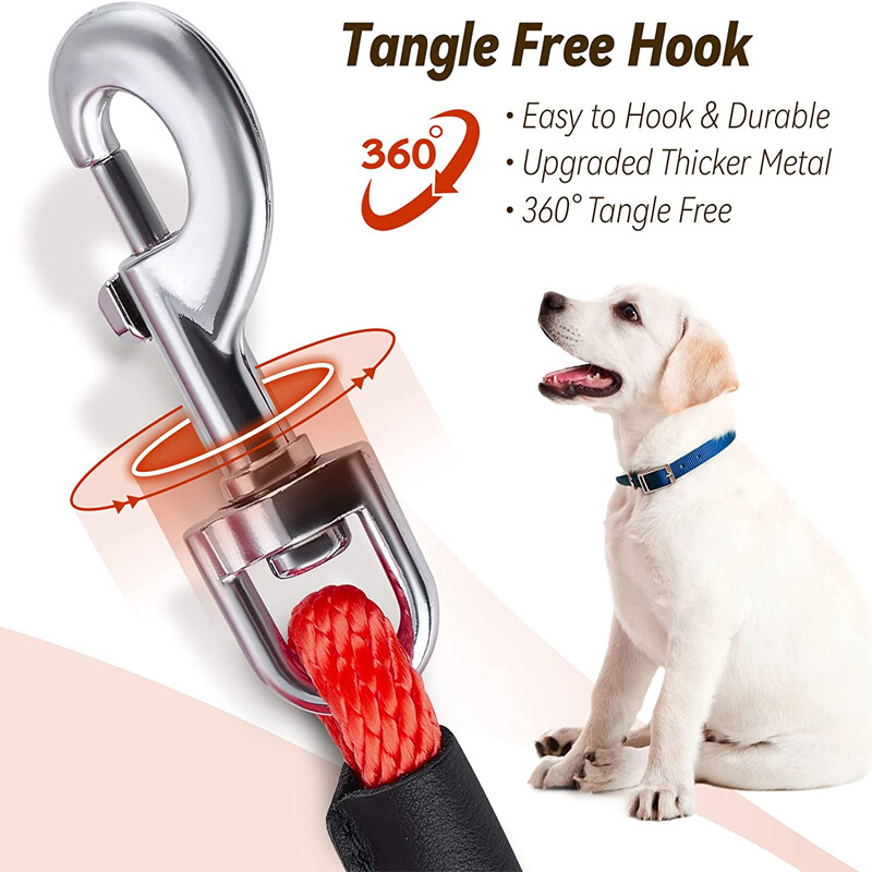 Suņu apmācības siksna 50 FT 30 FT 15 FT 10 FT mājdzīvnieku suņu pavada neilona, gara virve, mīksts polsterēts rokturis lieliem vidējiem maziem suņiem