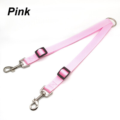 Nailono pavadėlis naminiams gyvūnėliams Spalvingas traukimo lynas, nuimamas vienas dviems naminių šunų traukimo pavadėlis Nailono dvigubo pavadėlio komplektas 2 šunims