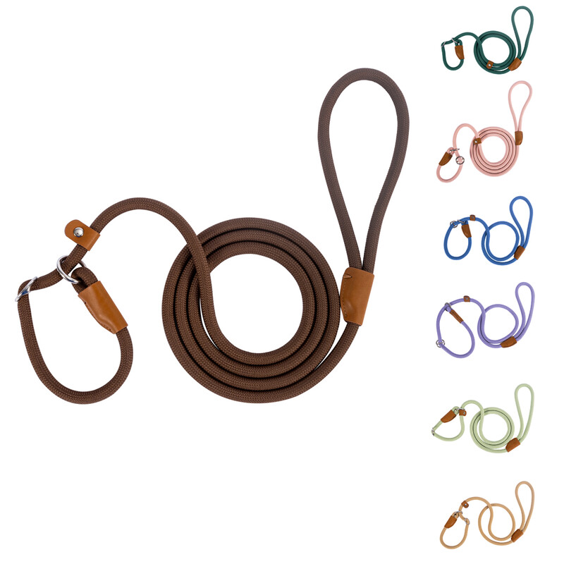 1,5 M/2,1 M vidutinio dydžio šunų pavadėlis, reguliuojamas slankiojančio užsegimo sagtis Lengvas ir patogus nailoninis P tipo dresūros pavadėlis dideliems šunims