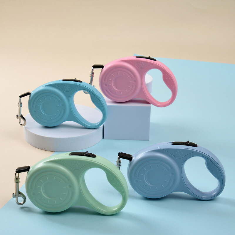 Kisállat 3 méteres 5 m-es kutyapóráz kis közepes kutyáknak macskáknak szabadtéri túrázás kölyökkutya Tartós, automatikus hosszabbító kötél chihuahua bulldog kellékek