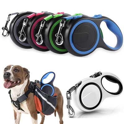 3/5/8M Pet Dogs Exting Leash Durable Nylon Automatic Retractable Doggy Leash Leads for Small Medium Large Dog Walking Supplies