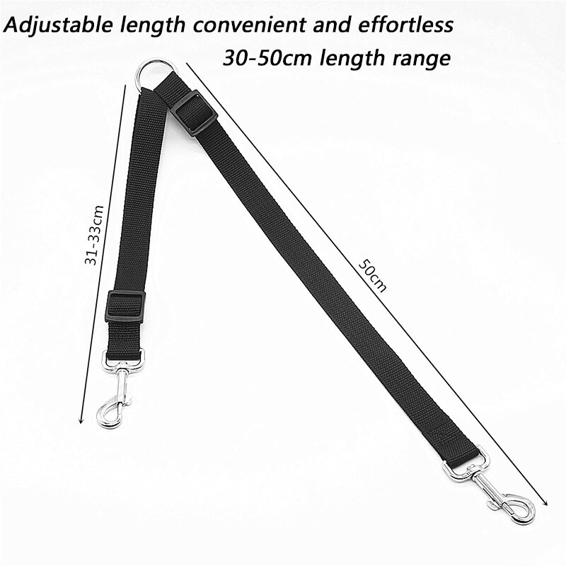 Dviejų lovų pavadėlis šunims du viename Tvirtas nailoninis V formos reguliuojamas pavadėlis naminiams šunims Spalvingas, dviem būdais 2 šunų pavadėlis