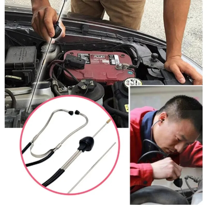 1vnt automatinis cilindrinis stetoskopas, mechanika stetoskopas automobilio variklio bloko diagnostikos automobilių variklio klausos įrankis, automobilio aptikimas