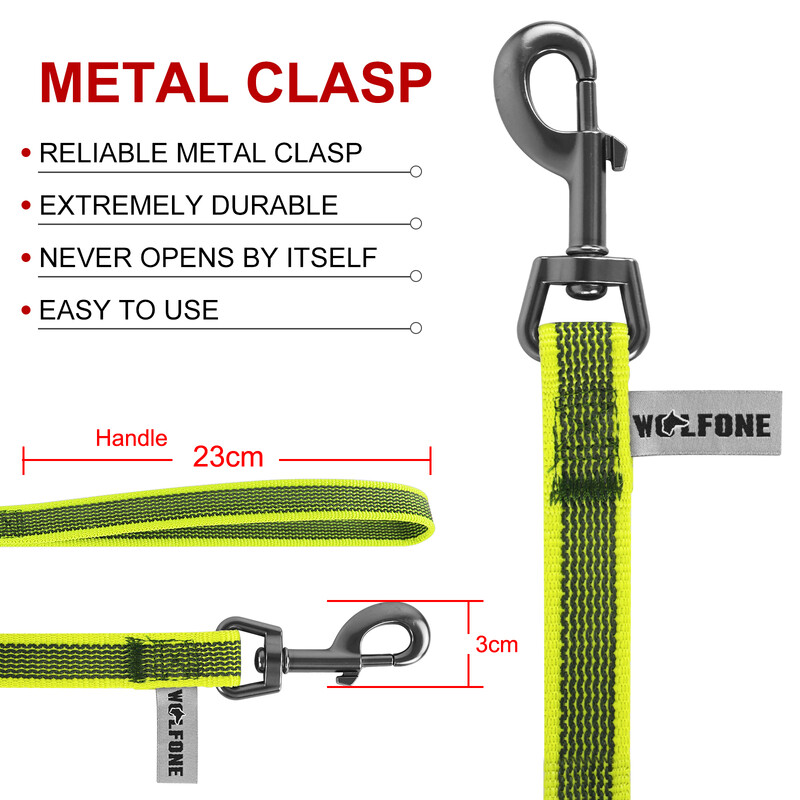 1,5 M/5 M/3M/15 M Vidēji maza, gara suņa pavada, lateksa zīda ērta un ērta apmācība, liela, divu krāsu WALK THE suņa pavada 10 metri