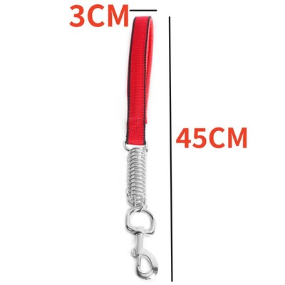 Šunų pavadėlis spyruokliniai trumpi šunų pavadėliai PU odiniai pavadėliai dideliems šunims, vaikščiojantiems nailonine virve Patvari šunų pavadėlis, atsparus kramtymui