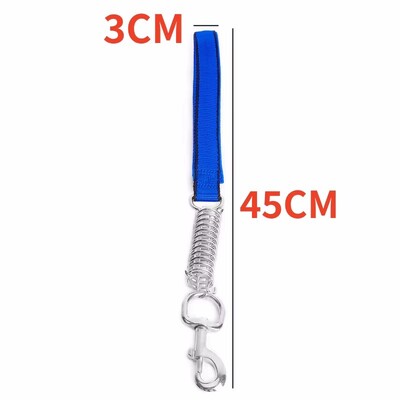 Šunų pavadėlis spyruokliniai trumpi šunų pavadėliai PU odiniai pavadėliai dideliems šunims, vaikščiojantiems nailonine virve Patvari šunų pavadėlis, atsparus kramtymui