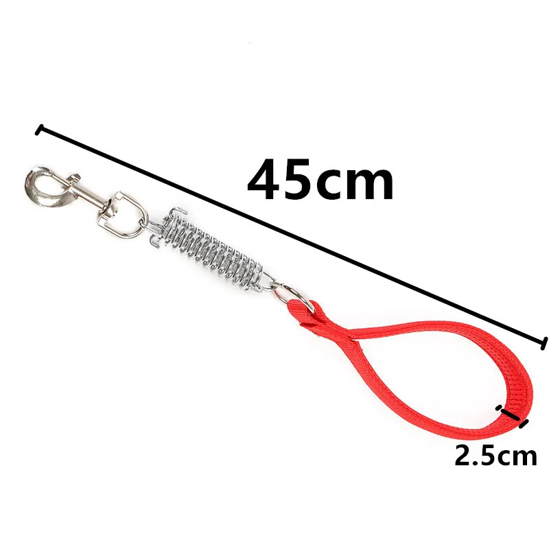 Šunų pavadėlis spyruokliniai trumpi šunų pavadėliai PU odiniai pavadėliai dideliems šunims, vaikščiojantiems nailonine virve Patvari šunų pavadėlis, atsparus kramtymui