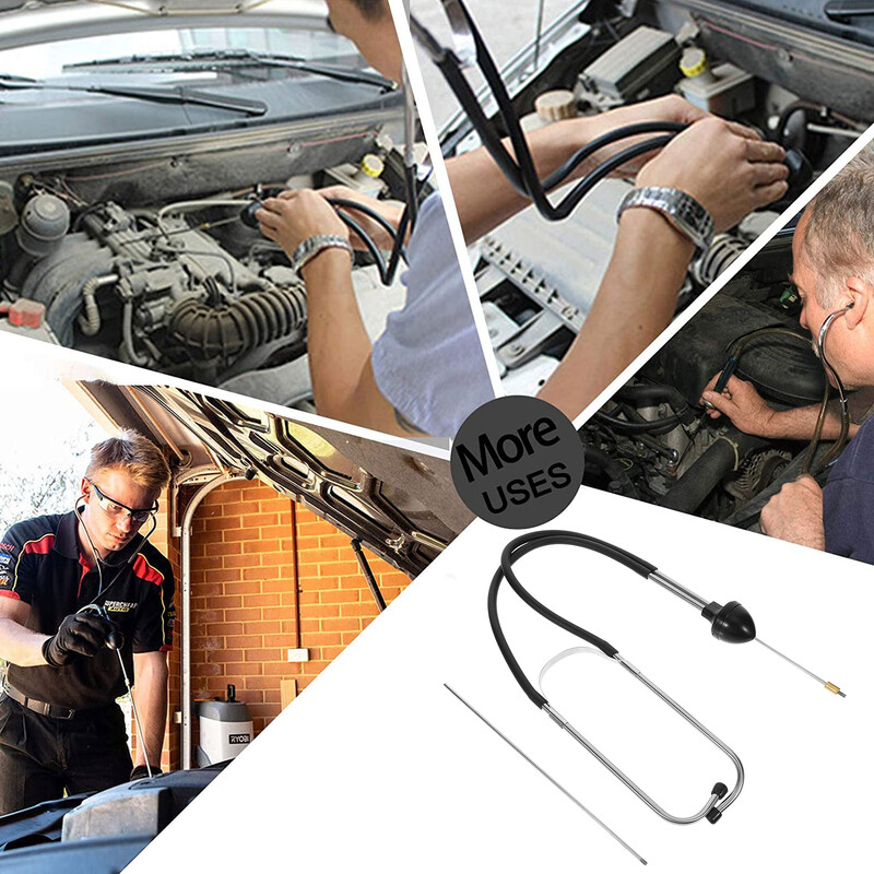 Variklio stetoskopo anglies plieno cilindrų bloko diagnostikos įrankis