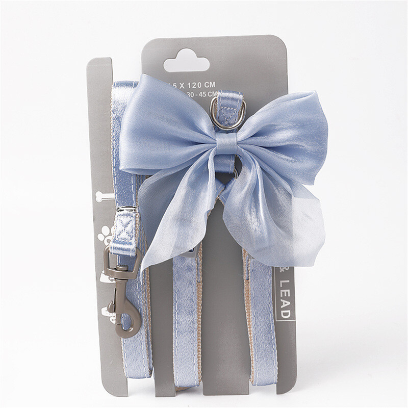 Šuns dirželis odinis vakarinės suknelės lanko kaklo rinkinys Reguliuojamas mielas šuns dirželis, tinkamas mažam ir vidutiniam augintiniui kačių antkakliui.