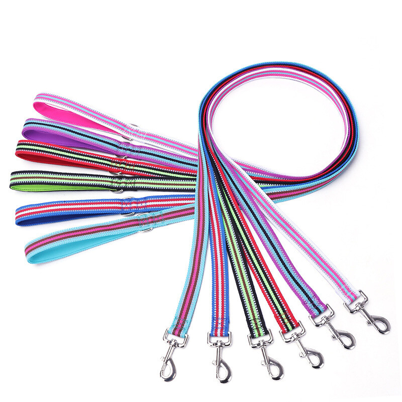 Naktinis atspindys šuo naminių gyvūnėlių vilkimo virvė Apsauga virvė augintinio vaikščiojimo treniruotė pavadėlis katės šunys pakinktai antkaklis šviesą atspindintis švino dirželis