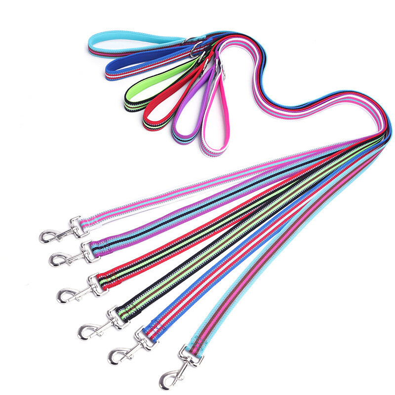 Naktinis atspindys šuo naminių gyvūnėlių vilkimo virvė Apsauga virvė augintinio vaikščiojimo treniruotė pavadėlis katės šunys pakinktai antkaklis šviesą atspindintis švino dirželis